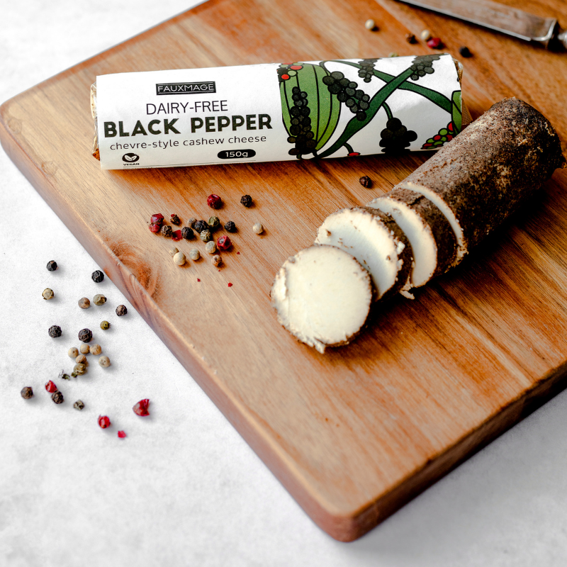 Fauxmage Black Pepper Chevre - 120g - Image 2